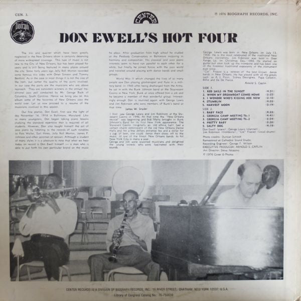 Don Ewell : Don Ewell's Hot 4 (LP, Album)