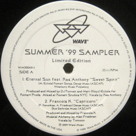 Various : Wave Music Summer '99 Sampler (12", Ltd, Smplr)