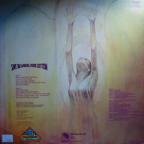 Gene Cotton : Save The Dancer (LP, Album)