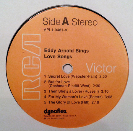 Eddy Arnold : Eddy Arnold Sings Love Songs (LP, Album, Comp, Ind)