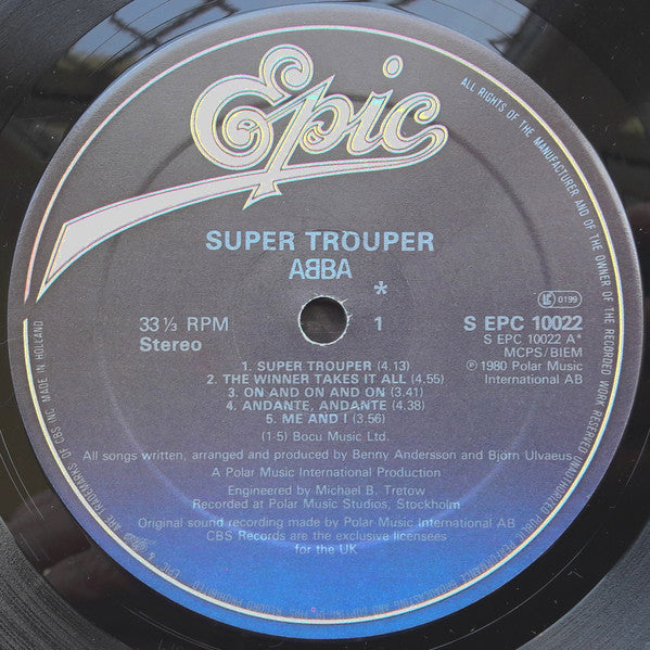 ABBA : Super Trouper (LP, Album, Dut)