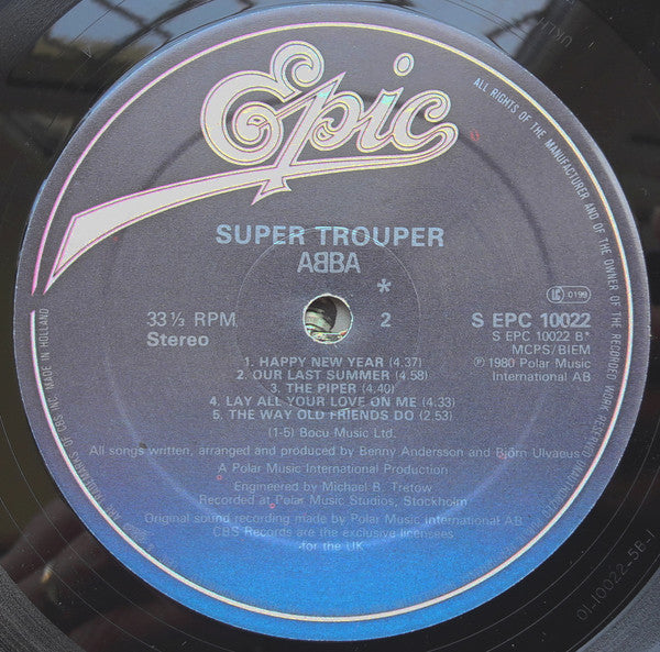 ABBA : Super Trouper (LP, Album, Dut)
