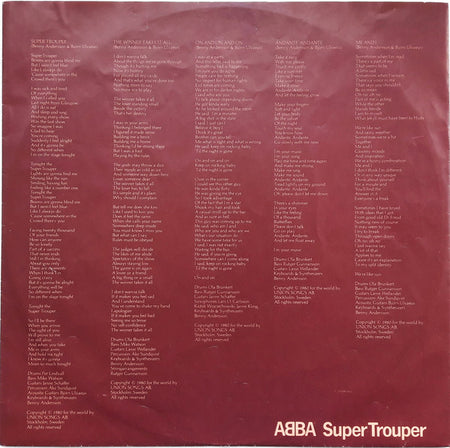 ABBA : Super Trouper (LP, Album, Dut)