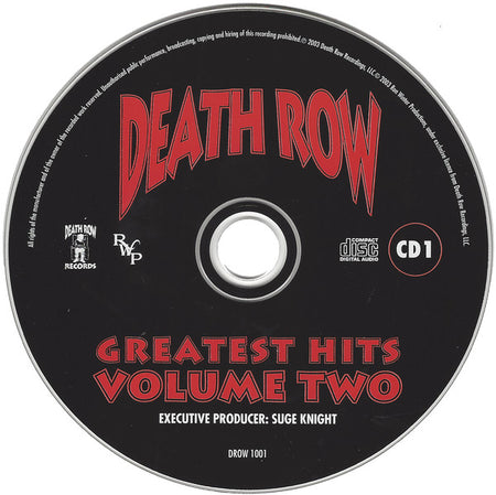 Various : Death Row - Greatest Hits Volume Two (2xCD, Comp)