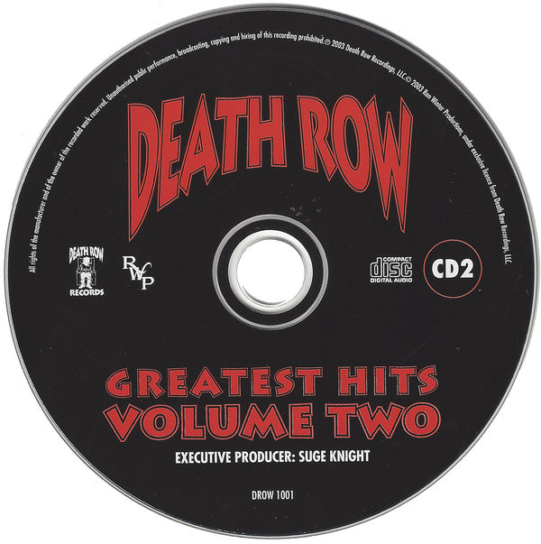 Various : Death Row - Greatest Hits Volume Two (2xCD, Comp)