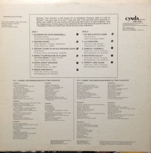 Stompin' Tom Connors : Bringing Them Back (LP, Comp)