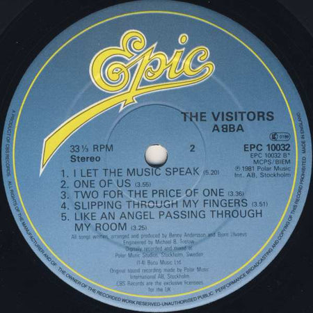 ABBA : The Visitors (LP, Album)