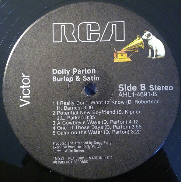 Dolly Parton : Burlap & Satin (LP, Album)