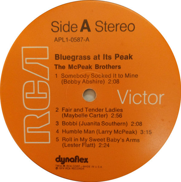 The McPeak Brothers : Bluegrass At Its Peak (LP, Album)