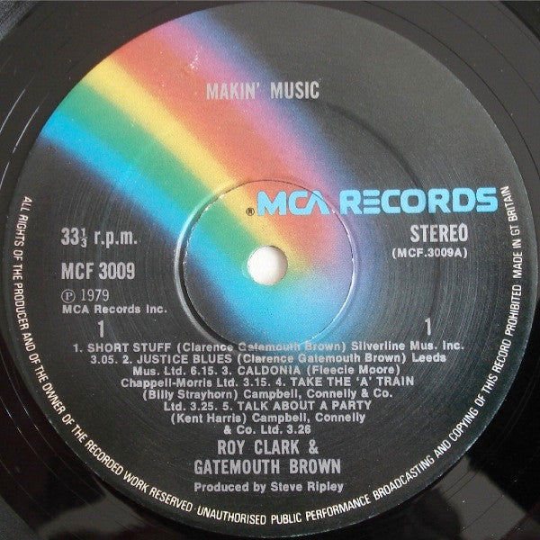 Roy Clark, Clarence "Gatemouth" Brown : Makin' Music (LP, Album)