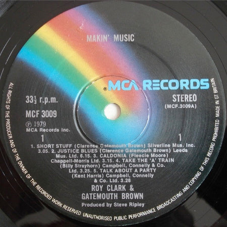 Roy Clark, Clarence "Gatemouth" Brown : Makin' Music (LP, Album)