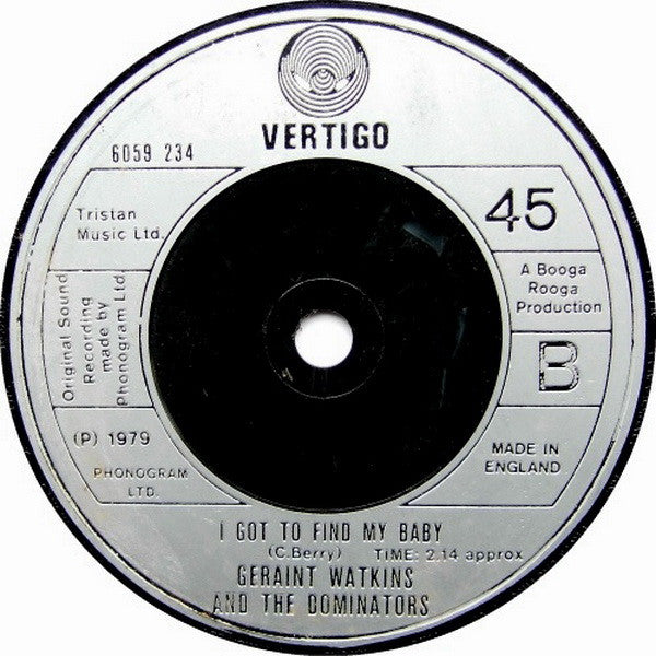Geraint Watkins & The Dominators : Deep In The Heart Of Texas (7", Single)