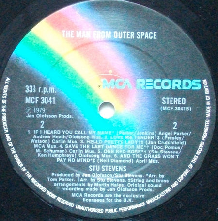Stu Stevens : The Man From Outer Space (LP, Album)