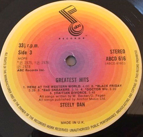 Steely Dan : Greatest Hits (2xLP, Comp, RE)