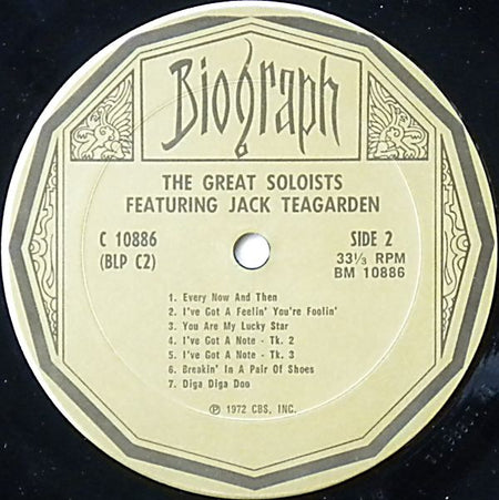 Jack Teagarden : The Great Soloists 1929 - 36 Featuring Jack Teagarden  (LP, Comp)