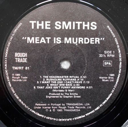 The Smiths : Meat Is Murder (LP, Album)