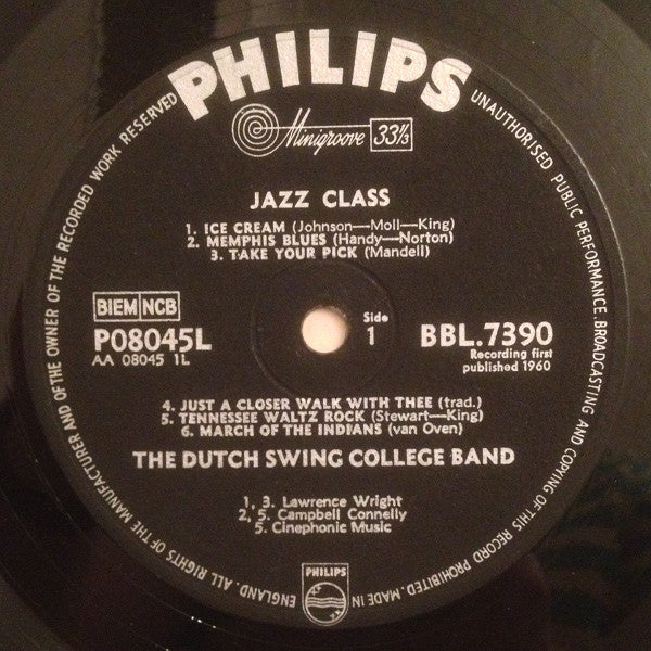 The Dutch Swing College Band : Jazz Class (LP, Mono)