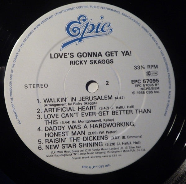 Ricky Skaggs : Love's Gonna Get Ya! (LP, Album)