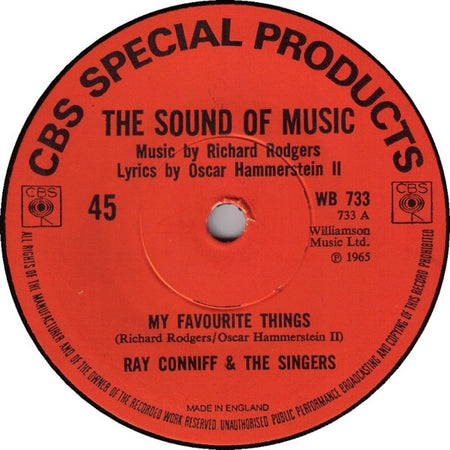 Ray Conniff & The Singers* / Doris Day : My Favourite Things / Do, Re, Mi (7", Single, Promo)