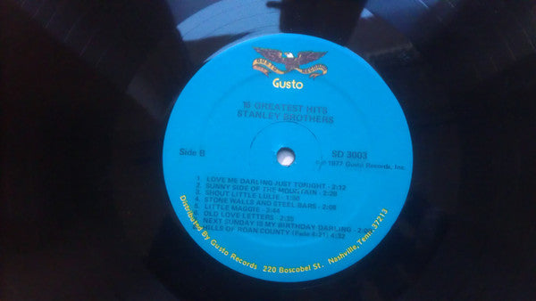 The Stanley Brothers : 16 Greatest Hits (LP, Comp, Blu)