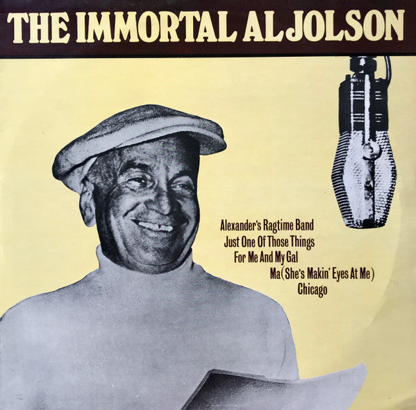 Al Jolson : The Immortal Al Jolson  (LP, Comp, Mono)