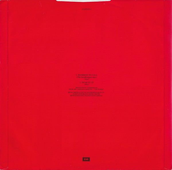 Queen : Hammer To Fall (12", Single)
