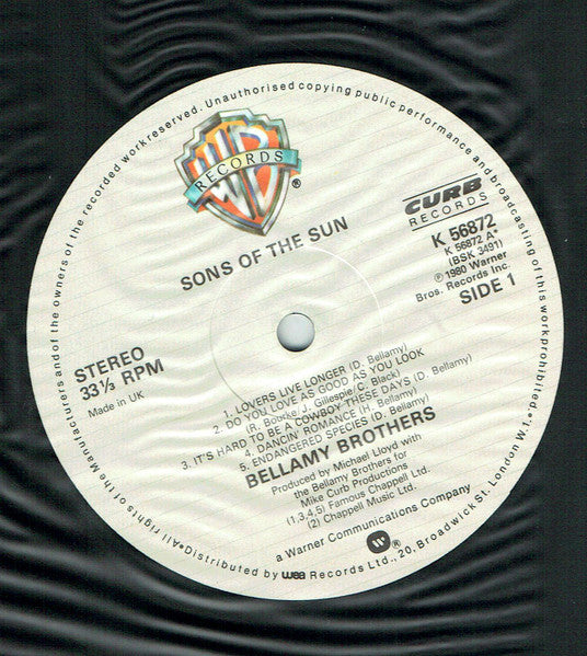 Bellamy Brothers : Sons Of The Sun (LP, Album)