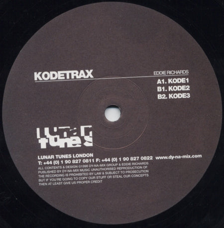 Eddie Richards : Kodetrax (12")