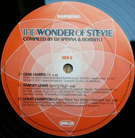 DJ Spinna & Bobbito : The Wonder Of Stevie (12", Smplr)