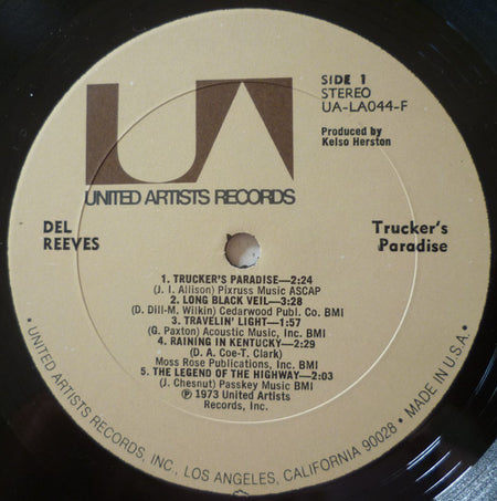 Del Reeves : Trucker's Paradise (LP, Album)