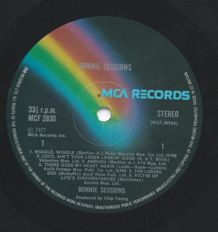 Ronnie Sessions : Ronnie Sessions (LP, Album)