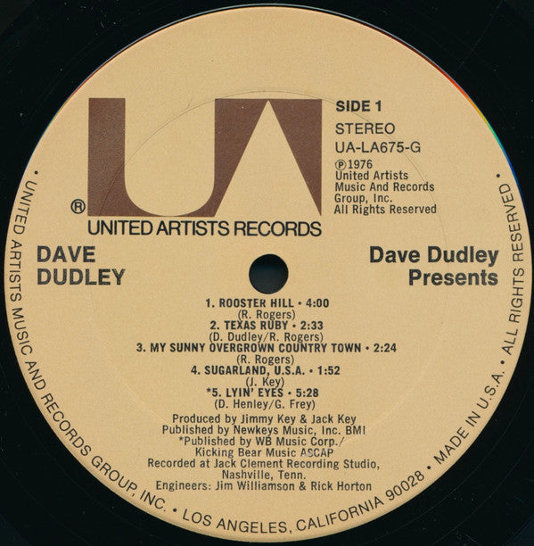 Dave Dudley : Dave Dudley Presents (LP, Album)