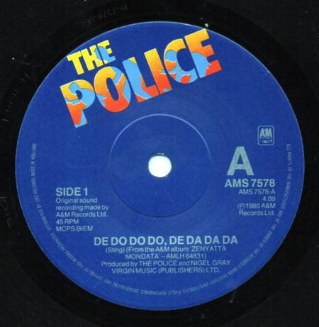 The Police : De Do Do Do, De Da Da Da (7", Single)