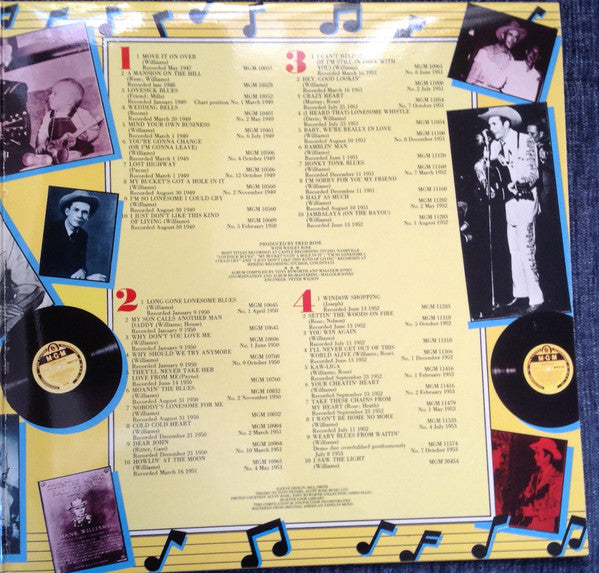 Hank Williams : Hank Williams - 40 Greatest Hits (2xLP, Comp, Mono, Gat)