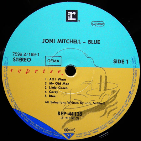 Joni Mitchell : Blue (LP, Album, RE, 180)