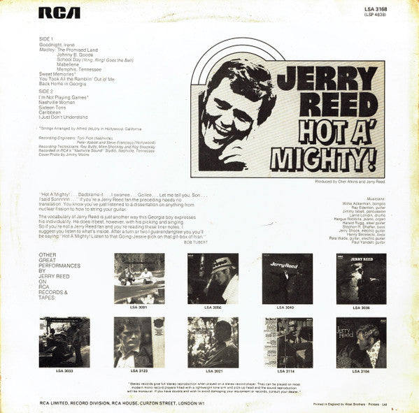 Jerry Reed : Hot A' Mighty! (LP)