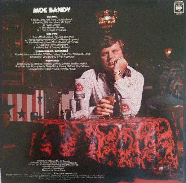 Moe Bandy : Soft Lights And Hard Country Music (LP, Album)