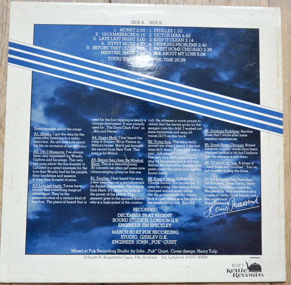 Hans Theessink : Late Last Night (LP)