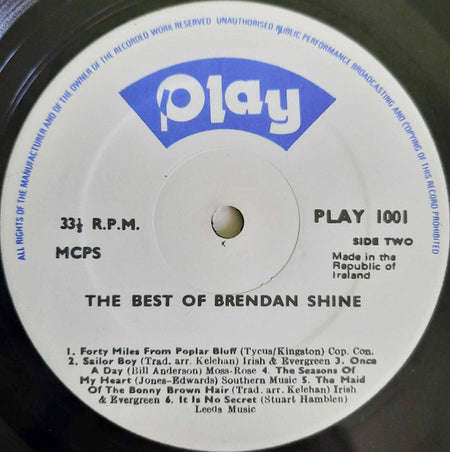 Brendan Shine : The Best Of Brendan Shine (LP, Album)