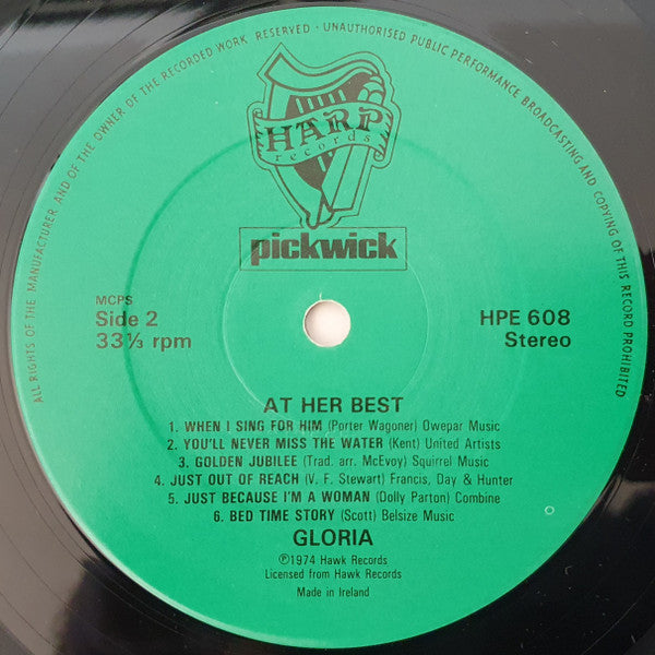Gloria : Gloria At Her Best (LP, Comp)
