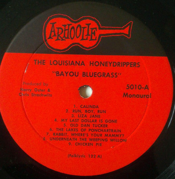 The Louisiana Honeydrippers : Bayou Bluegrass  (LP, Album, Mono, RE)
