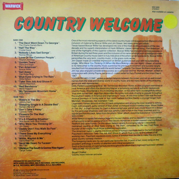 Various : Country Welcome (LP, Comp)