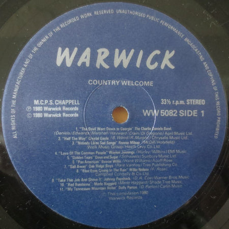 Various : Country Welcome (LP, Comp)