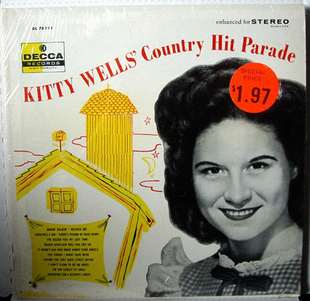 Kitty Wells : Kitty Wells' Country Hit Parade (LP, RE, Enh)