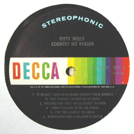 Kitty Wells : Kitty Wells' Country Hit Parade (LP, RE, Enh)