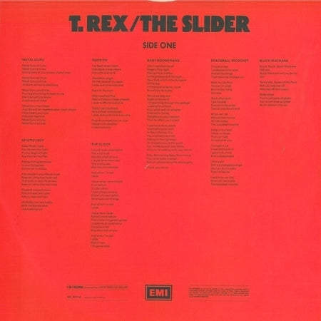 T. Rex : The Slider (LP, Album)