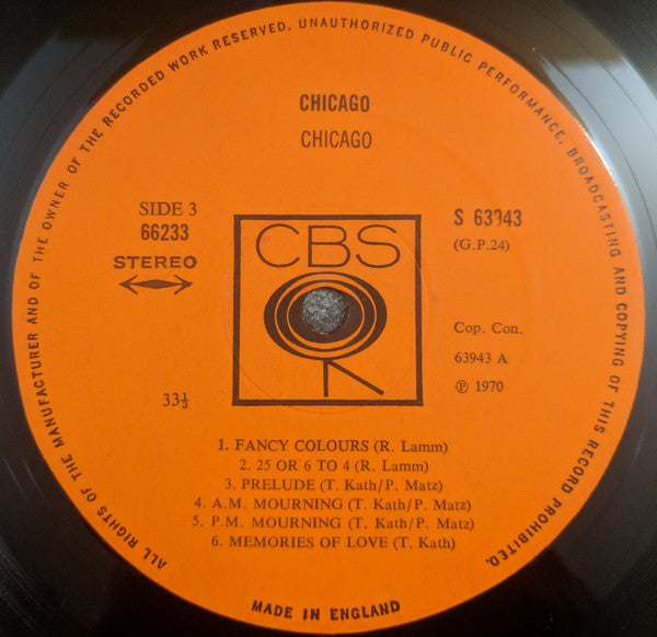 Chicago (2) : Chicago (2xLP, Album, Gat)