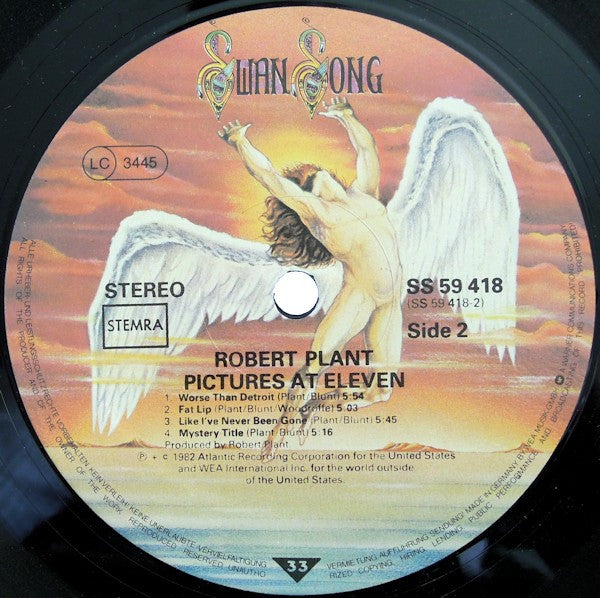 Robert Plant : Pictures At Eleven (LP, Album)