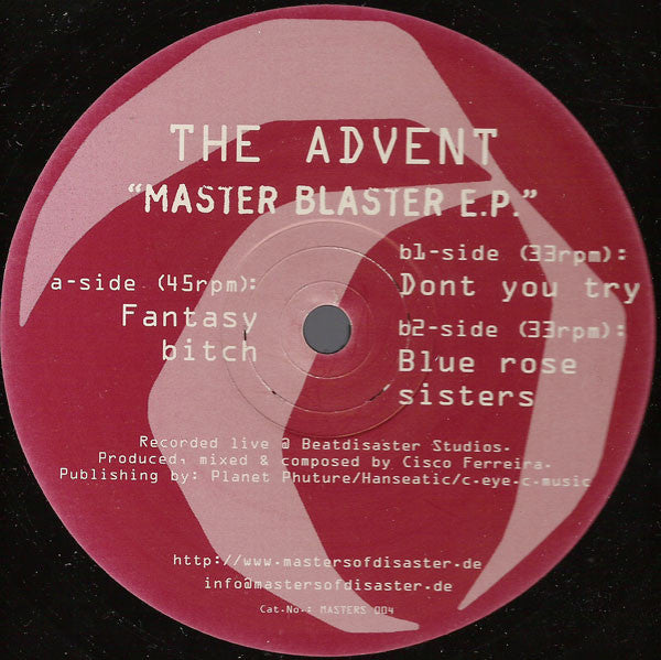 The Advent : Master Blaster E.P. (12", EP)
