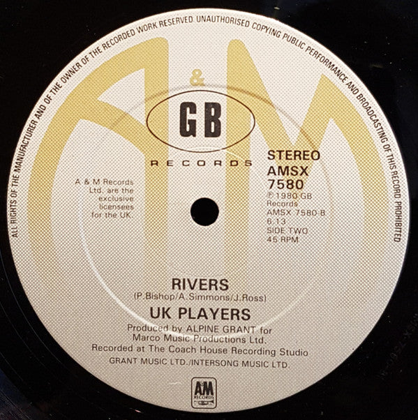 UK Players : Everybody Get Up / Rivers (12")
